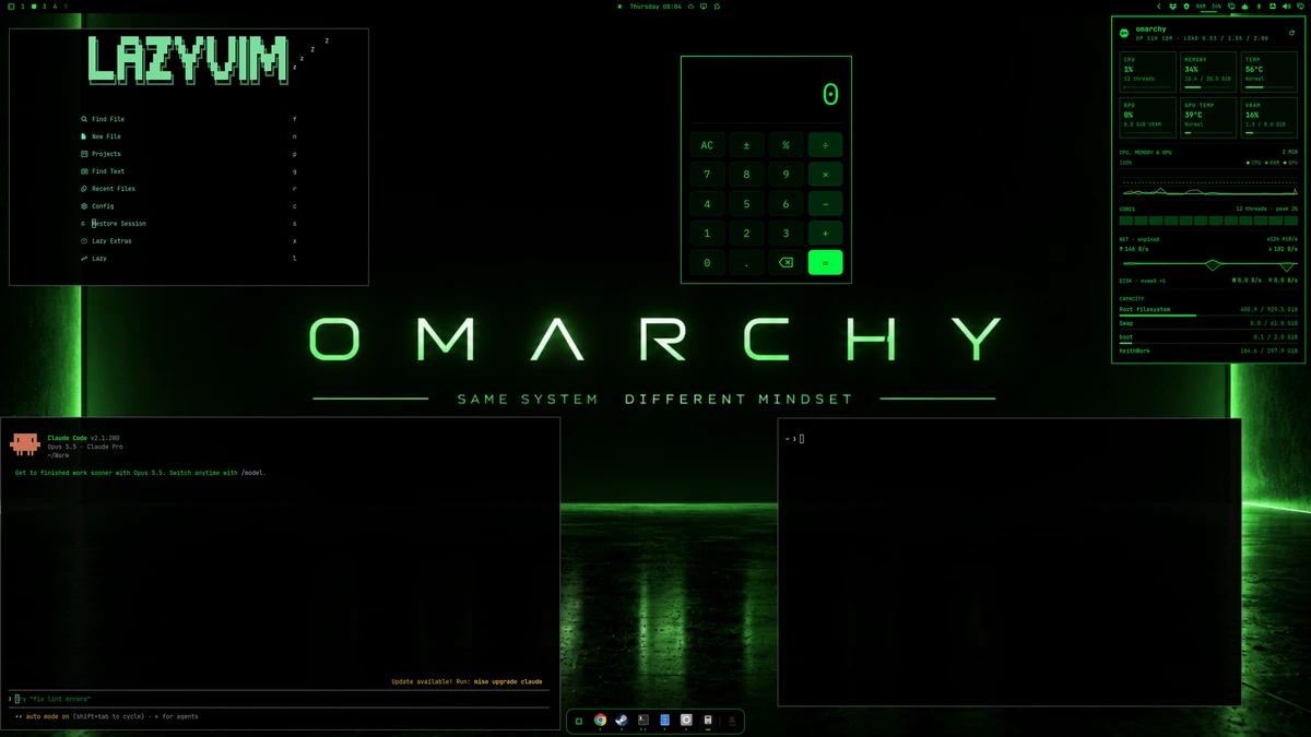TheMatrix theme screenshot